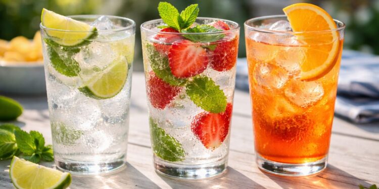 3 opções de Drinks com Sprite
