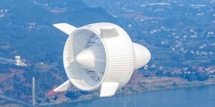 sistema eólico de alta altitude da China