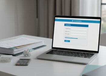 Uma tela usada para fazer o pedido de Isenção de Imposto especial