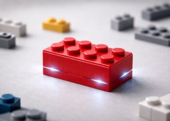 Um smart brick da Lego