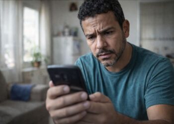 Um MEI preocupado após receber um alerta de que seu CNPJ foi suspenso