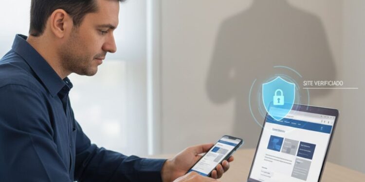 Um MEI acessando o Site oficial do Meu INSS