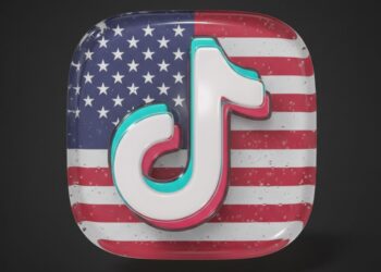 TikTok personalizado com bandeira dos EUA