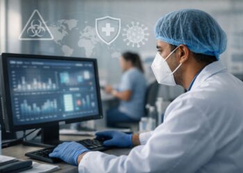 Um pesquisador estudando o Vírus Nipah no Brasil
