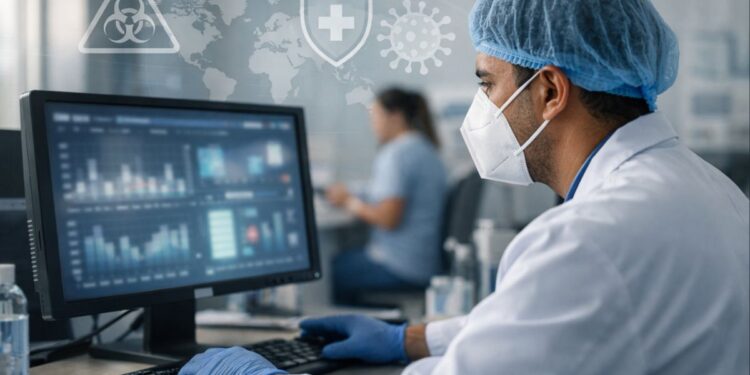 Um pesquisador estudando o Vírus Nipah no Brasil