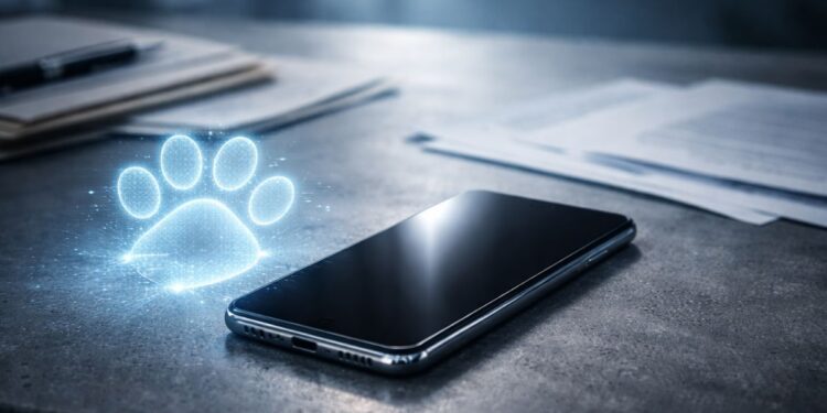 Um celular ligado na mesa para denunciar maus-tratos a animais
