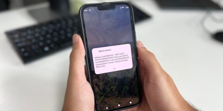 Imagem: Reprodução / Defesa Civil/Divulgação