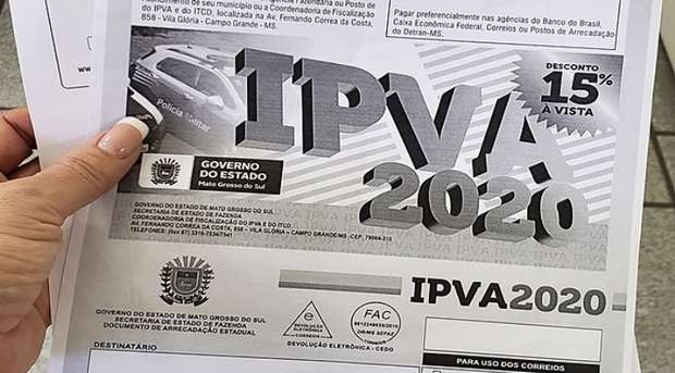 IPVA MS 2020 permite descontos vantajosos; confira!