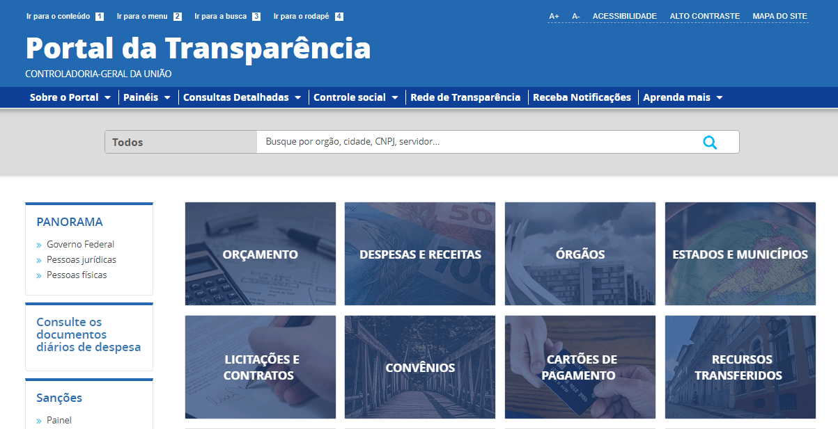 Despesas do governo com Bolsa Família e INSS são liberadas em portal