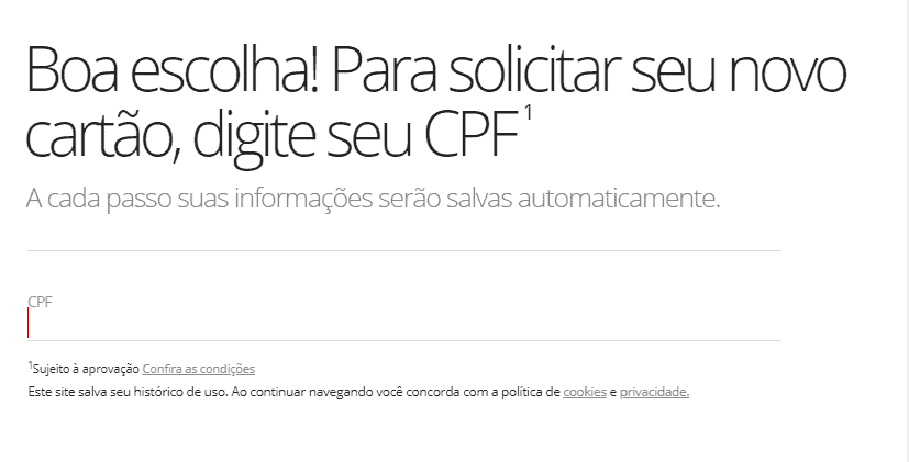 Como solicitar o cartão Santander Free? 