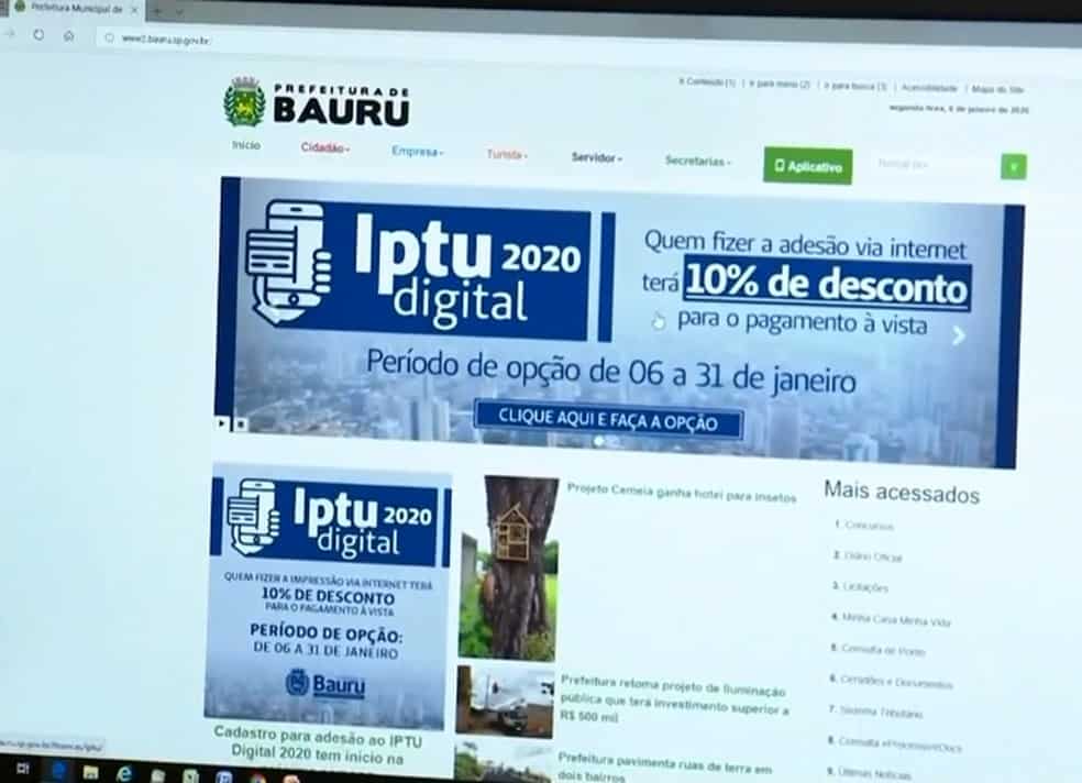 IPTU Bauru 2020: prefeitura aumenta valor e moradores reagem