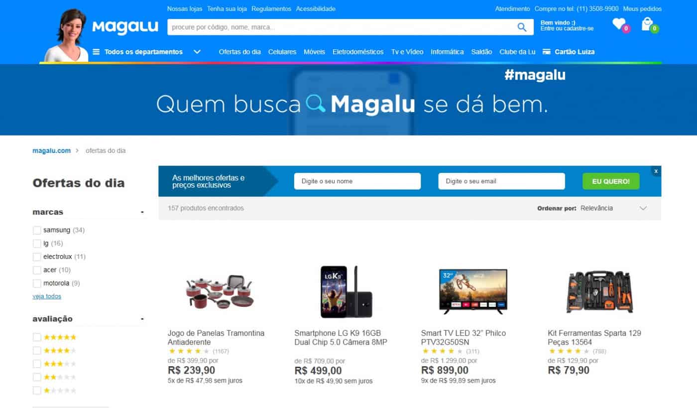 Oportunidade para MEI: Magazine Luiza cria plataforma de venda para pequenas empresas (Imagem: Reprodução - Google)
