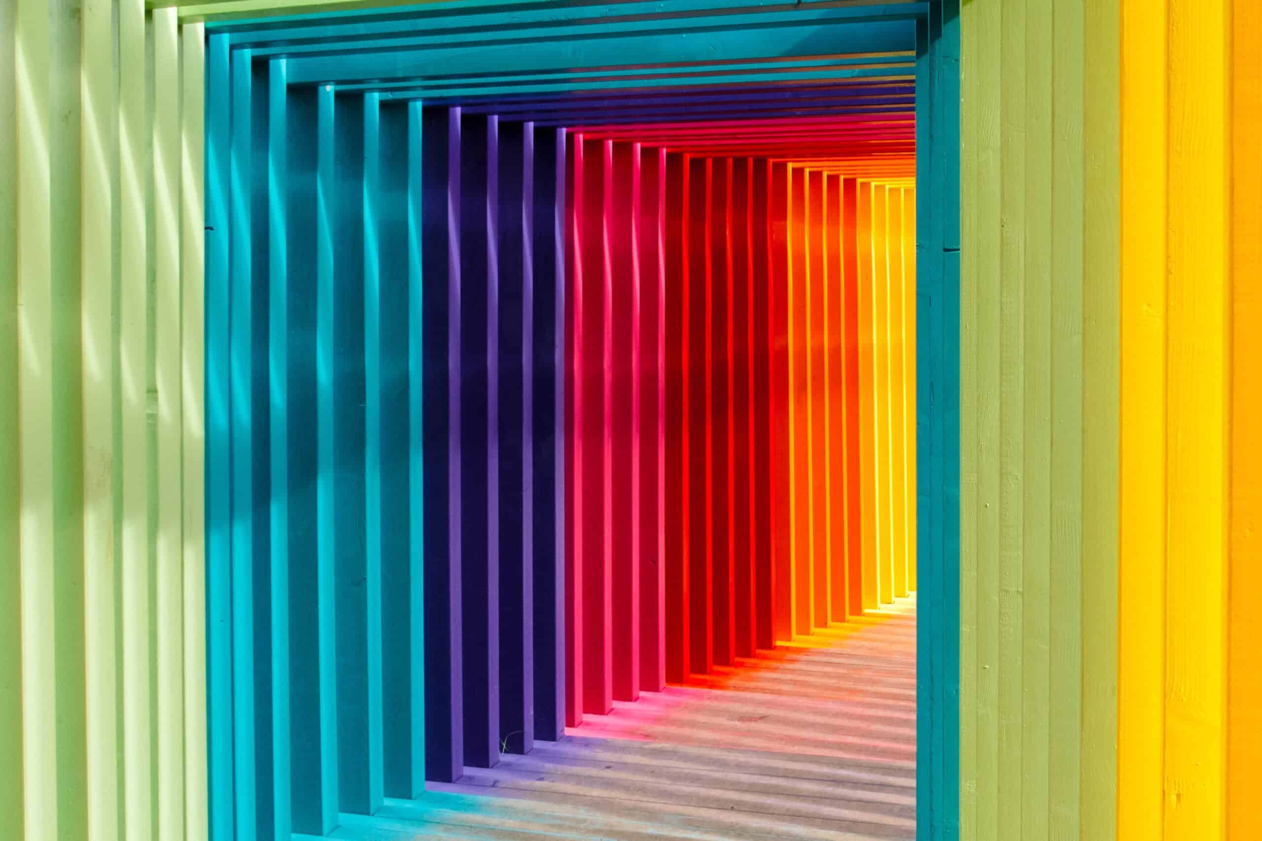 Paleta de diversas cores