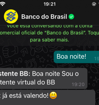 COMO vai funcionar o pagamento por Pix no WhastApp do Banco do Brasil?