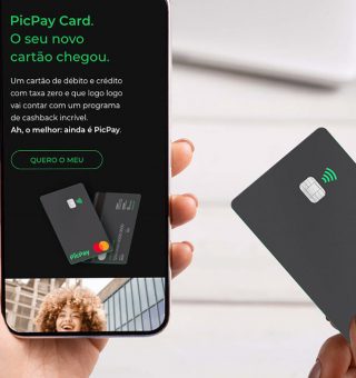 Cartão de crédito do PicPay libera cashback de 10% ao solicitar o produto