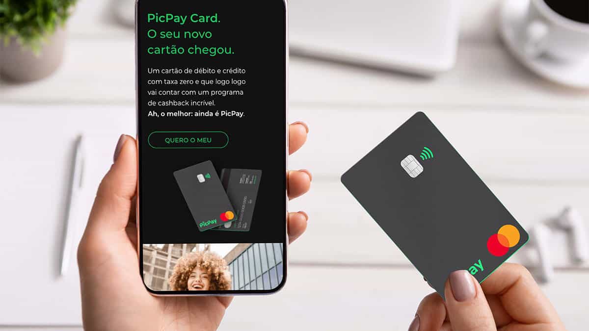 Cartão de crédito do PicPay libera cashback de 10% ao solicitar o produto