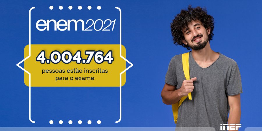 Inscritos no ENEM 2021 tem menor número desde a edição de 2009