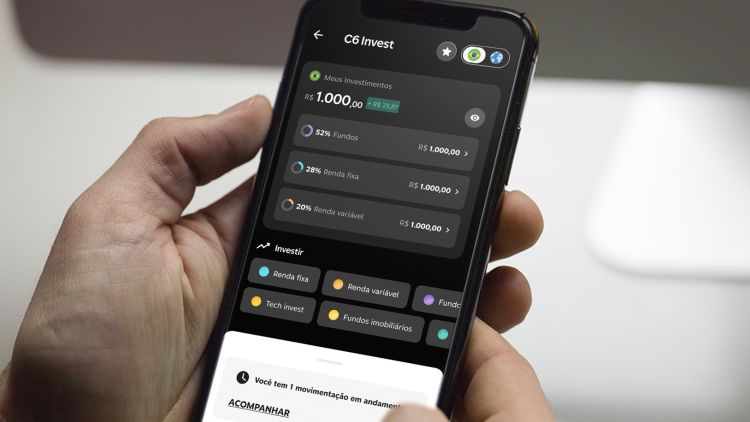 C6 Bank: Quais as opções de investimentos disponíveis no aplicativo?