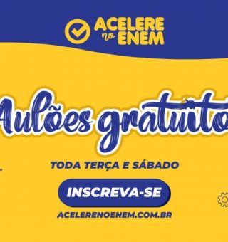 Acelere no ENEM cria inscrições em cursinho gratuito para todo Brasil