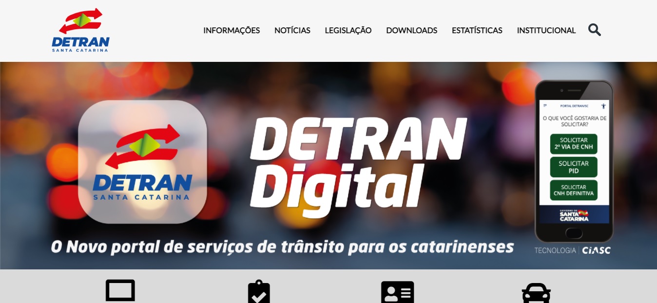 Canal do Detran-SC tem queda de conexão e cidadãos ficam sem acesso