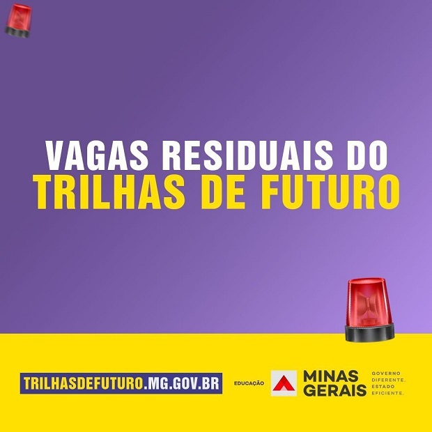 Inscrições para vagas residuais cursos técnicos gratuitos do Trilhas de Futuro começam hoje (6)