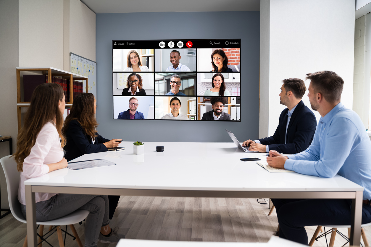 Online Video Conference Social Distancing Webinar Business Meeting