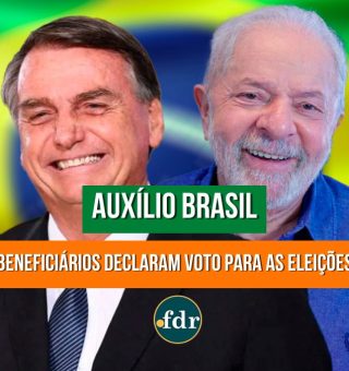 Auxílio Brasil: veja intenção de votos para Lula e Bolsonaro entre os beneficiários
