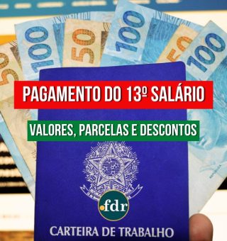 Quanto o trabalhador recebe em cada parcela do 13º salário? Valor sofre alteração no pagamento integral?