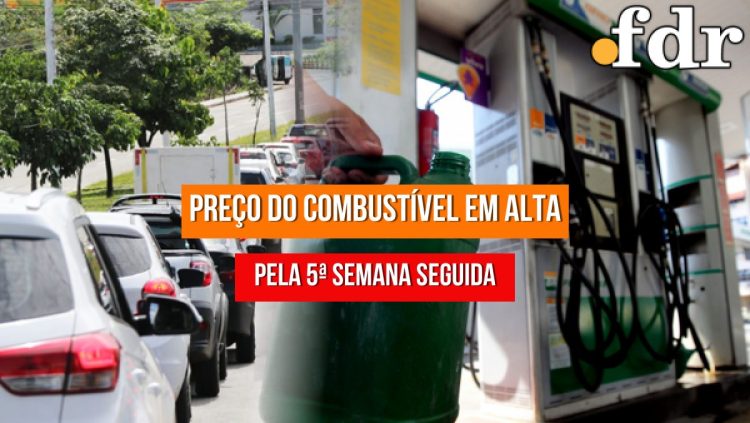 Novo reajuste na gasolina! Preço do combustível sobe pela 5ª semana seguida