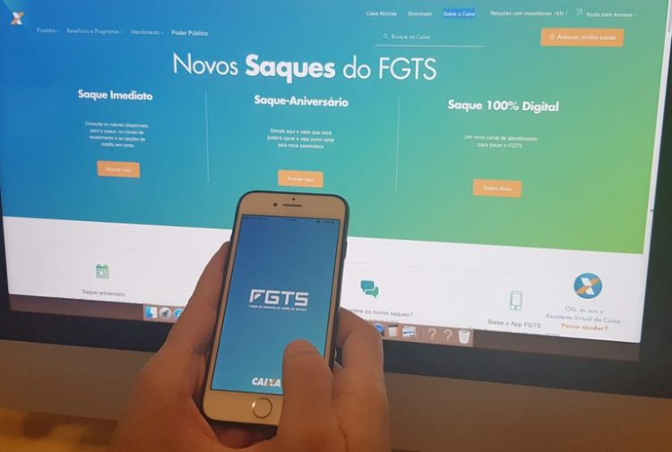 FGTS online facilita retirada do saldo em poupança. Veja passo a passo para pedir o saque