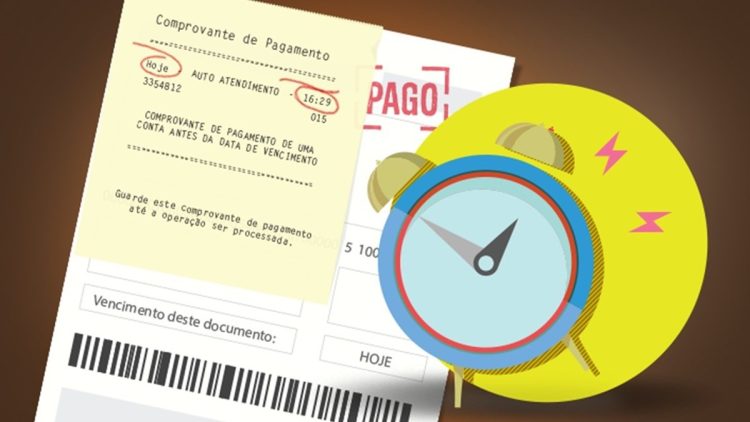 pagando conta
