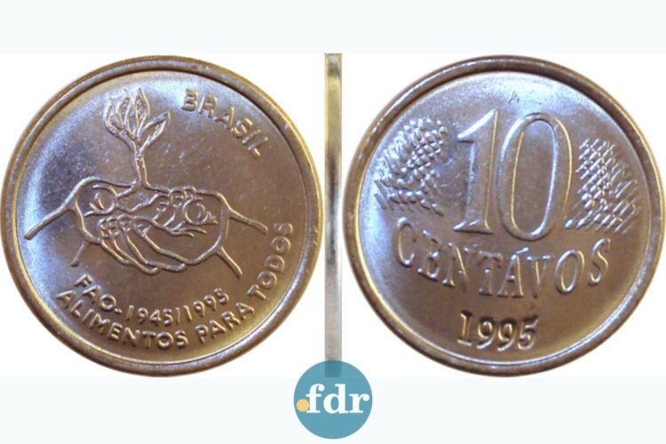 Moeda de 10 centavos em três faces que chamou atenção de Colecionadores de MOEDAS