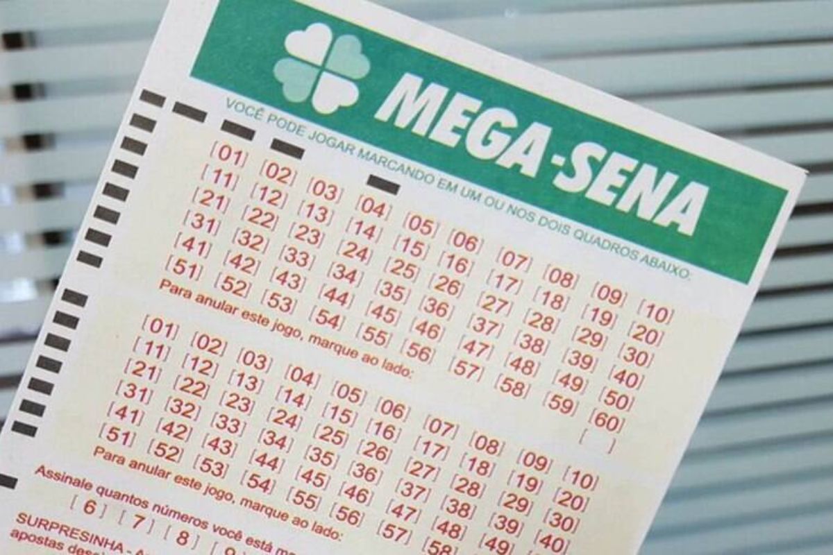 Um bilhete de quem apostou na Mega-Sena