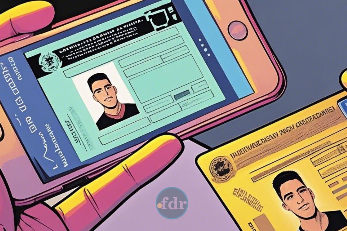 Uma pessoa com a CNH Digital na mão