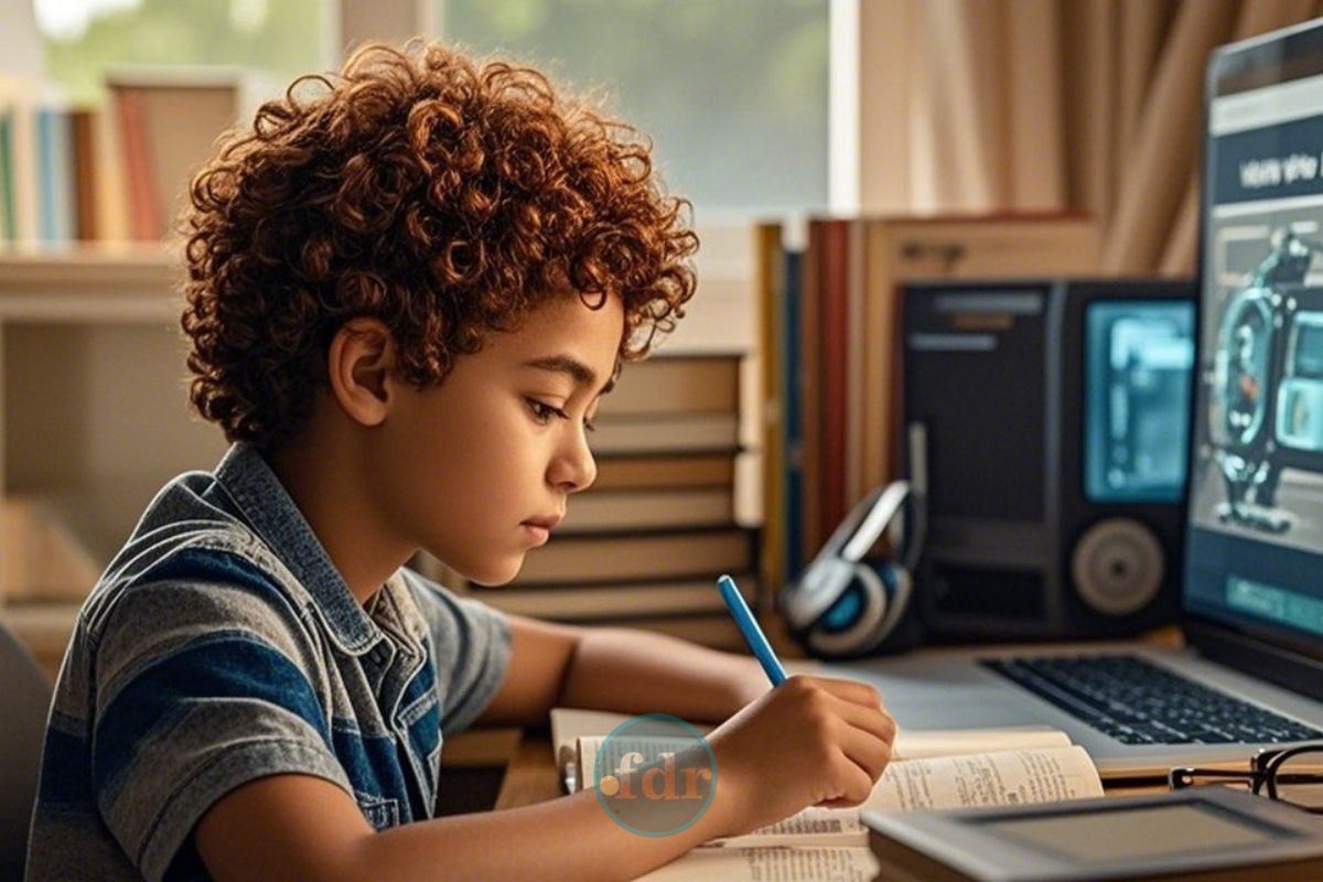 Um jovem estudando depois que o Google libera curso gratuito de Inteligência Artificial