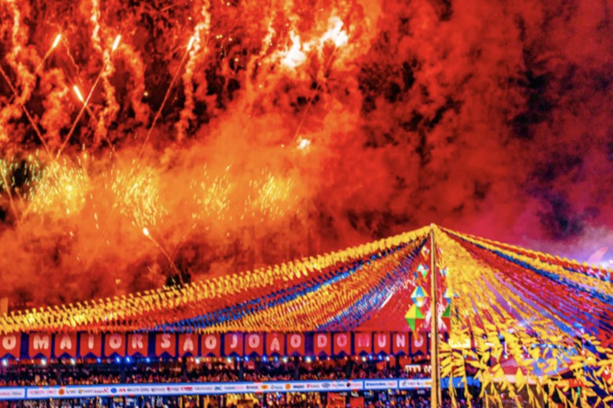 Imagem mostra a Maior festa junina do Brasil
