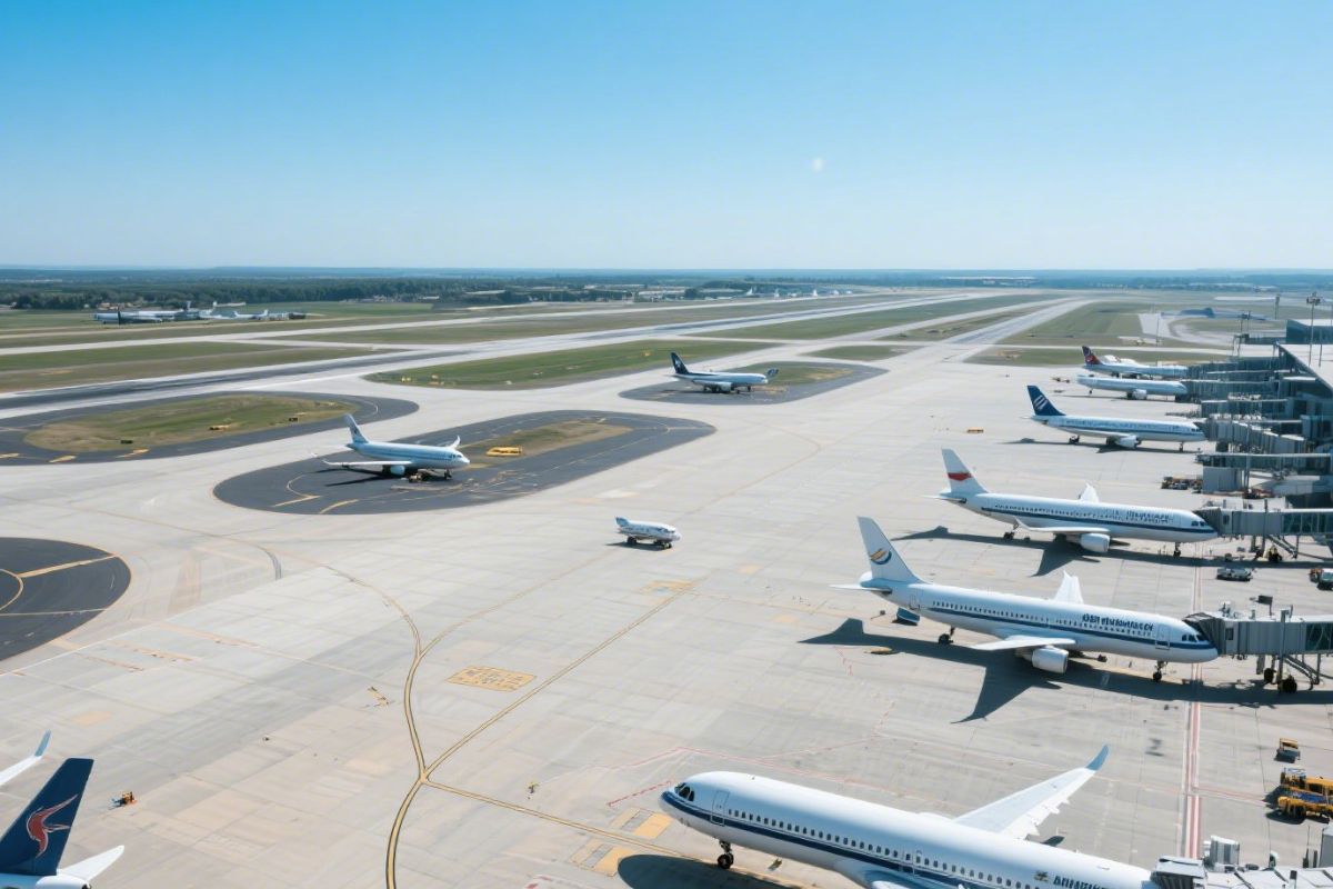 Imagem de um aeroporto, mas não é Nem Guarulhos, nem Nova Iorque