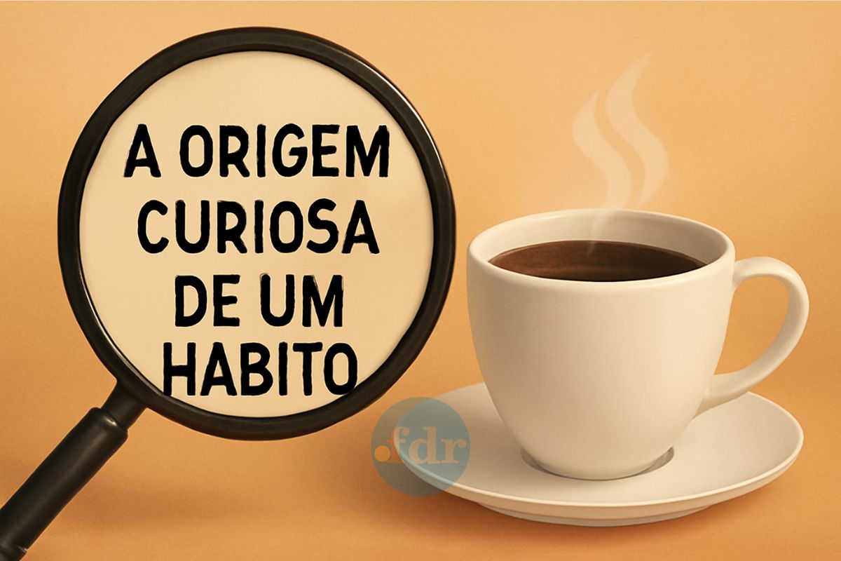 Ilustração da capa da origem curiosa de um hábito
