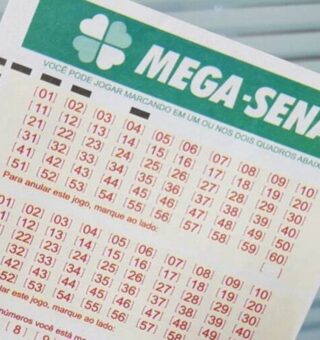 Um bilhete de quem apostou na Mega-Sena