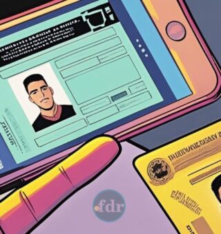 Uma pessoa com a CNH Digital na mão
