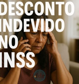 Uma senhora preocupada, ela fala ao telefone após ter desconto indevido no seu benefício do INSS