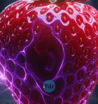 Ilustração do morango, uma fruta milagrosa