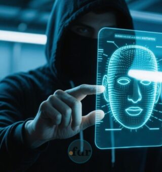 Um hacker que pratica golpes com biometria facial