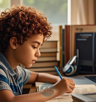 Um jovem estudando depois que o Google libera curso gratuito de Inteligência Artificial