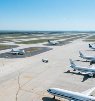 Imagem de um aeroporto, mas não é Nem Guarulhos, nem Nova Iorque