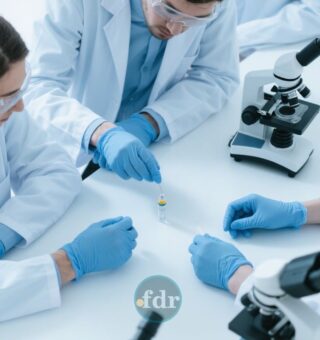 Grupo de cientistas olhando a Nova vacina da Fiocruz
