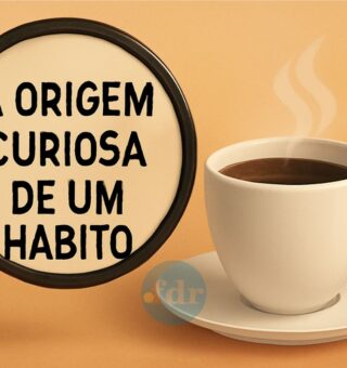 Ilustração da capa da origem curiosa de um hábito