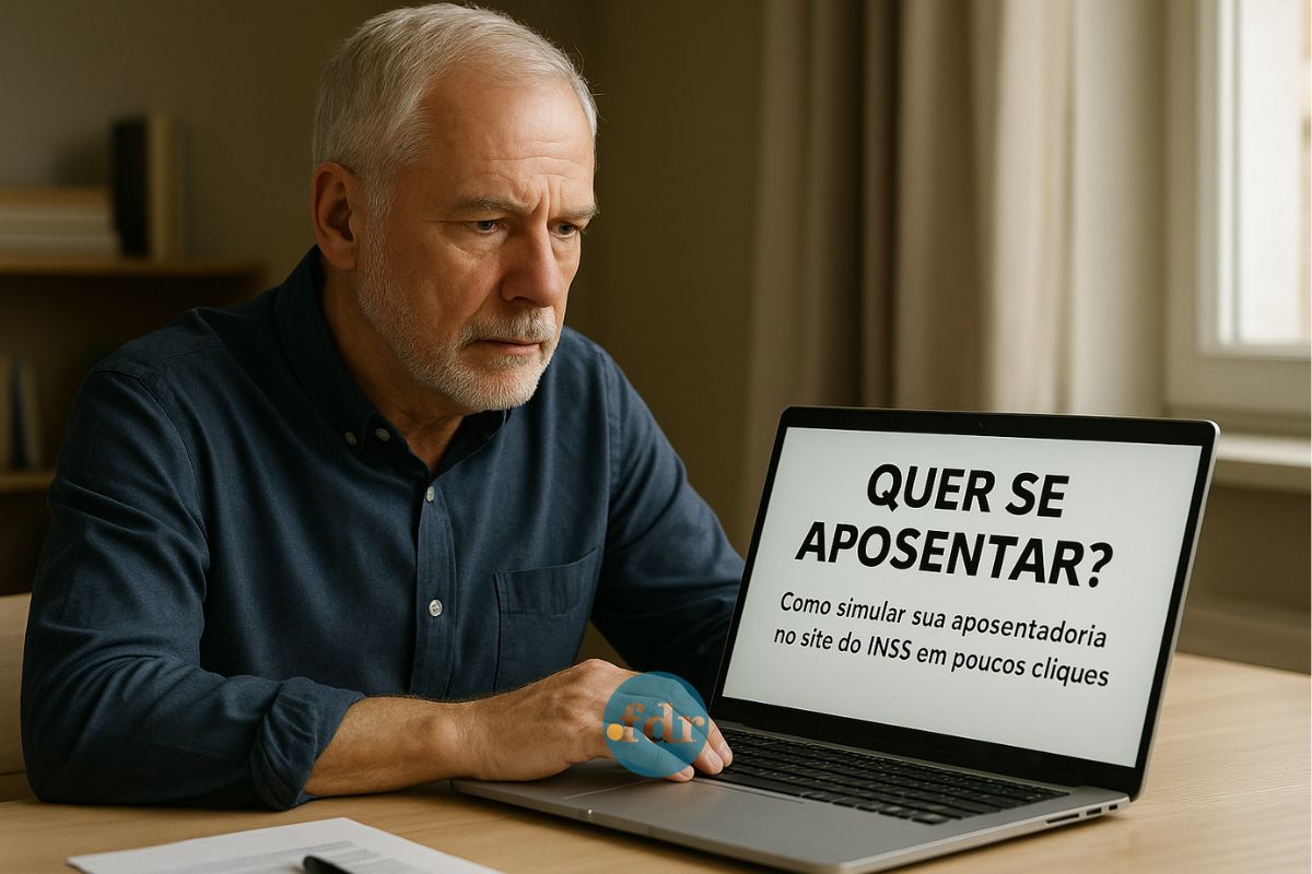Um rapaz lendo um artigo para quem quer se aposentar