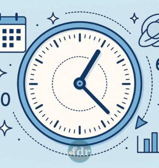 Um relógio ilustrando 1 minuto
