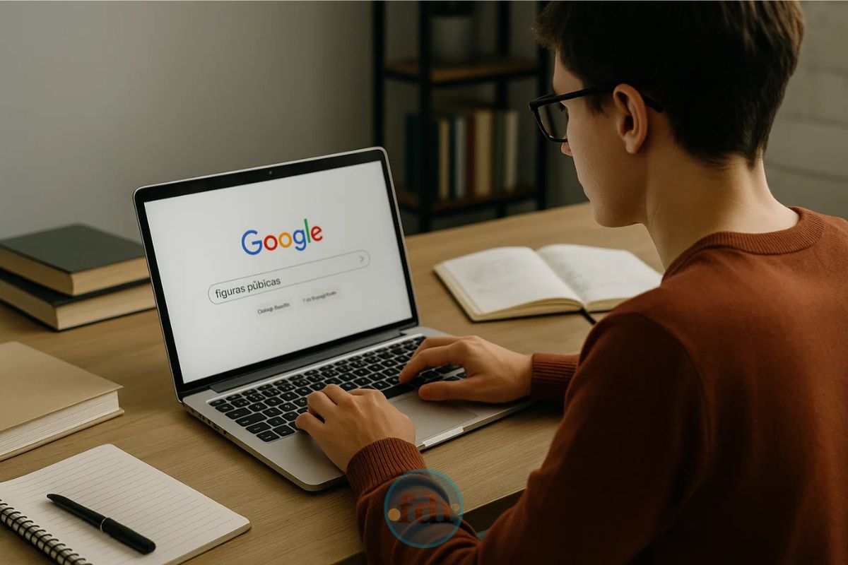 Um jovem em frente ao computador pesquisa os 10 nomes mais pesquisados do Google em 2025